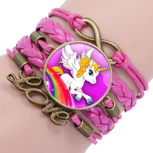 Load image into Gallery viewer, Multi-layer Unicorn Braided Girls Charm Friendship Bracelets freeshipping - Tyche Ace