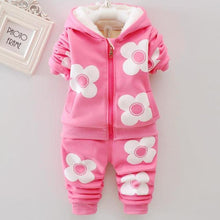 Load image into Gallery viewer, Unisex Baby Dog Cartoon Design Long Sleeve Jacket & Trousers Suit