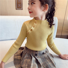 Load image into Gallery viewer, Warm Knitted Pullover Turtleneck Sweaters For Girls