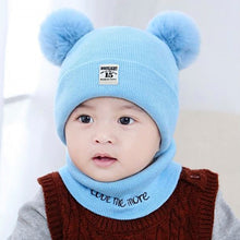 Load image into Gallery viewer, 2Pcs Knitted Soft Toddler Warm Pompom Beanie freeshipping - Tyche Ace