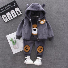 Load image into Gallery viewer, Unisex Baby Dog Cartoon Design Long Sleeve Jacket & Trousers Suit