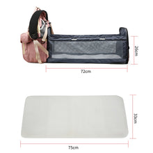 Load image into Gallery viewer, Multifunction Fashionable Large Capacity Travel Baby Bed Nappy Backpack - Tyche Ace