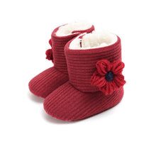 Load image into Gallery viewer, Winter Flower Design Cute Boots For Kids