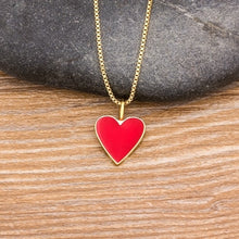 Load image into Gallery viewer, Long Chain Cute Heart Charm Pendants For Women - Tyche Ace