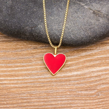 Load image into Gallery viewer, Long Chain Cute Heart Charm Pendants For Women - Tyche Ace