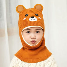 Load image into Gallery viewer, Animal Cartoon Windproof Winter Beanie Hats For Kids