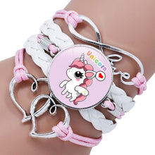 Load image into Gallery viewer, Multi-layer Unicorn Braided Girls Charm Friendship Bracelets freeshipping - Tyche Ace