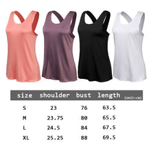 Load image into Gallery viewer, Yoga Shirt Women Gym Shirt Quick Dry Sports Shirts Cross Back Gym Top Women's Fitness Shirt Sleeveless Sports Top Yoga Vest - Tyche Ace