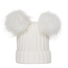 Load image into Gallery viewer, Double Hairball Solid Pompom Beanie Hat - Tyche Ace