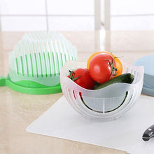 Load image into Gallery viewer, Fruit Vegetable Salad Cutting Bowl Drain Fruit Bowls Vegetable Cutting Bowl Salad Bowl Cutter Salad Maker Kitchen Accessories freeshipping - Tyche Ace