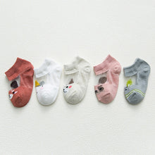 Load image into Gallery viewer, 5 Pairs Thin Mesh Cute Socks For Babies