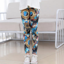 Load image into Gallery viewer, Girl Pants Soft Elastic Kids Leggings Floral Printed Girls Skinny Pants Trousers 1- 10 Years Children Trousers Summer Clothes freeshipping - Tyche Ace