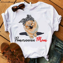 Load image into Gallery viewer, Bandana Pomeranian Mom T-Shirt freeshipping - Tyche Ace