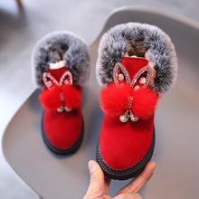 Load image into Gallery viewer, Unisex Winter Soft Bottom Plush Faux Fur Boots For Kids