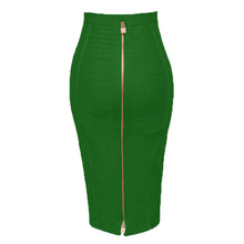 Load image into Gallery viewer, Zipper Closure Style Design Bandage Bodycon Skirts For Women