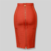 Load image into Gallery viewer, Zipper Closure Style Design Bandage Bodycon Skirts For Women