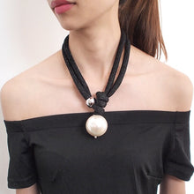 Load image into Gallery viewer, Adjustable Thick Rope Large Faux Pearl Pendants For Women