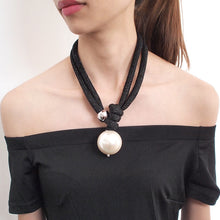 Load image into Gallery viewer, Adjustable Thick Rope Large Faux Pearl Pendants For Women