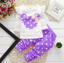 Load image into Gallery viewer, 2 Pcs T-Shirt+ Pants Cartoon Design Set For Kids