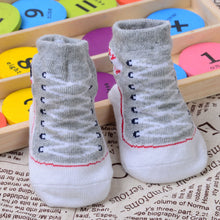 Load image into Gallery viewer, Unisex Cotton Anti- Slip Rubber Soled Cartoon Boot Socks For Kids