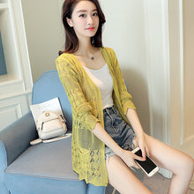 Load image into Gallery viewer, Bamboo Hollow out Loose Long Sweater