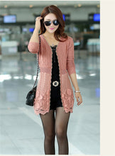 Load image into Gallery viewer, Casual Lace Women Knitted Cardigan