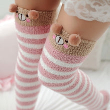Load image into Gallery viewer, Animal Cartoon Long Thigh High Winter Cosy Warm Sock