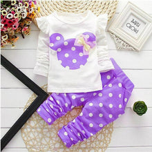 Load image into Gallery viewer, 2 Pcs T-Shirt+ Pants Cartoon Design Set For Kids