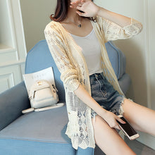 Load image into Gallery viewer, Bamboo Hollow out Loose Long Sweater