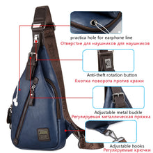 Load image into Gallery viewer, PU Leather Theftproof Rotatable Button Waterproof Shoulder Bags
