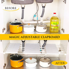 Load image into Gallery viewer, Smart Adjustable Wall Mounted Space Saving Cupboard Closet Organiser Shelves