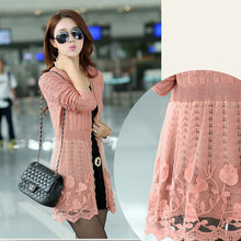 Load image into Gallery viewer, Casual Lace Women Knitted Cardigan
