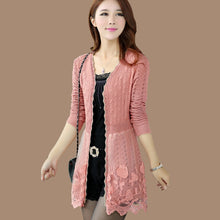 Load image into Gallery viewer, Casual Lace Women Knitted Cardigan