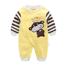 Load image into Gallery viewer, Unisex Cotton Long Sleeves Rompers For Kids