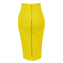 Load image into Gallery viewer, Zipper Closure Style Design Bandage Bodycon Skirts For Women