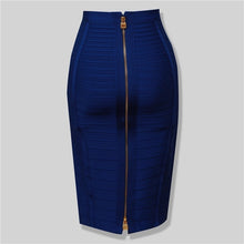 Load image into Gallery viewer, Zipper Closure Style Design Bandage Bodycon Skirts For Women