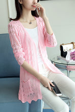 Load image into Gallery viewer, Bamboo Hollow out Loose Long Sweater