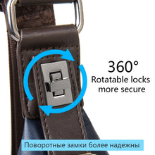Load image into Gallery viewer, PU Leather Theftproof Rotatable Button Waterproof Shoulder Bags