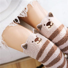 Load image into Gallery viewer, Animal Cartoon Long Thigh High Winter Cosy Warm Sock