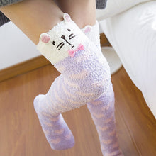 Load image into Gallery viewer, Animal Cartoon Long Thigh High Winter Cosy Warm Sock
