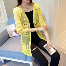 Load image into Gallery viewer, Bamboo Hollow out Loose Long Sweater