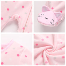 Load image into Gallery viewer, Cartoon One Pieces Pyjamas Fleece Jumpsuit For Babies