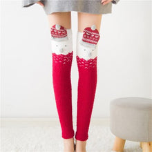 Load image into Gallery viewer, Animal Cartoon Long Thigh High Winter Cosy Warm Sock