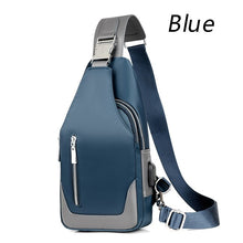 Load image into Gallery viewer, Men USB Charging Multilayer Shoulder Crossbody Bags
