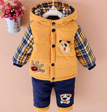 Load image into Gallery viewer, Unisex Baby Dog Cartoon Design Long Sleeve Jacket & Trousers Suit