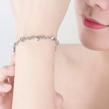 Load image into Gallery viewer, Sterling Silver Retro Coloured Heart Shaped Cubic Zirconia Bracelet freeshipping - Tyche Ace