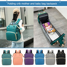 Load image into Gallery viewer, Multifunction Large Capacity Nappy Nursing Foldable Travel Backpack Bags