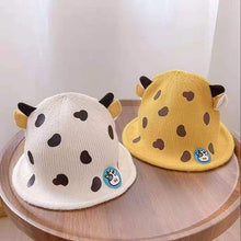 Load image into Gallery viewer, Unisex Cartoon Cow Design Winter Knitted Warm Soft Beanies For Kids