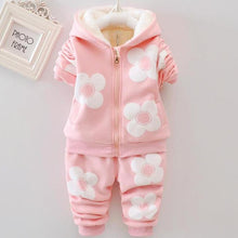 Load image into Gallery viewer, Unisex Baby Dog Cartoon Design Long Sleeve Jacket & Trousers Suit