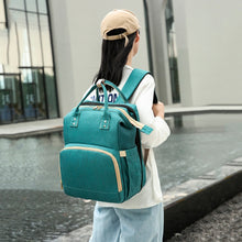Load image into Gallery viewer, Multifunction Large Capacity Nappy Nursing Foldable Travel Backpack Bags